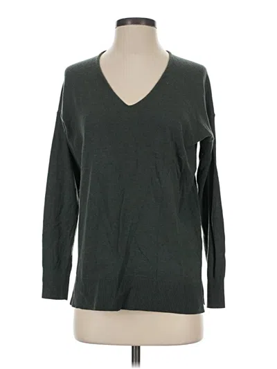 Pre-owned Ann Taylor Loft Pullover Sweater In Green
