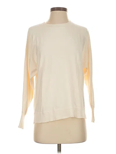 Pre-owned Ann Taylor Loft Pullover Sweater In Ivory
