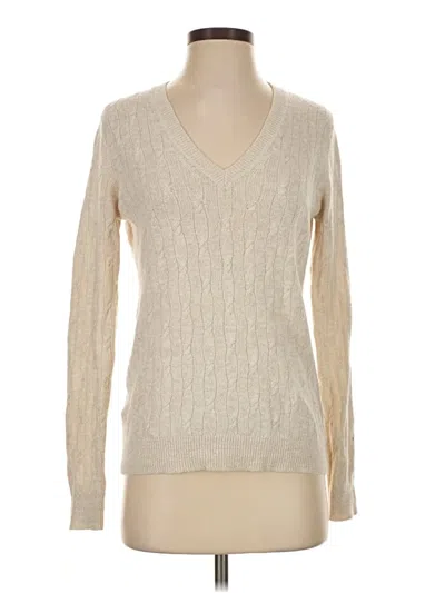 Pre-owned Ann Taylor Loft Pullover Sweater In Ivory