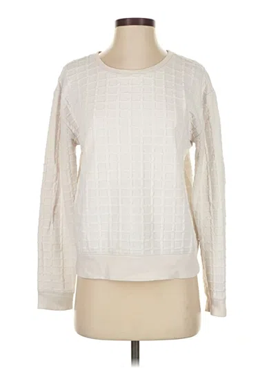 Pre-owned Ann Taylor Loft Pullover Sweater In Ivory