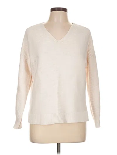 Pre-owned Ann Taylor Loft Pullover Sweater In Ivory