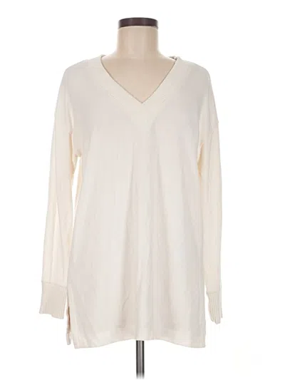Pre-owned Ann Taylor Loft Pullover Sweater In Ivory