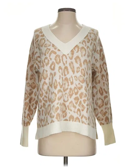 Pre-owned Ann Taylor Loft Pullover Sweater In Ivory