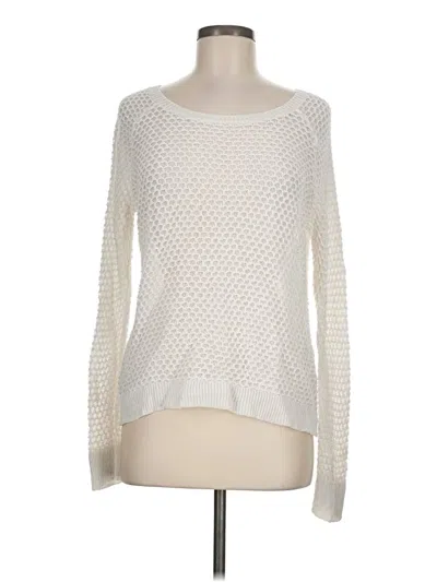 Pre-owned Ann Taylor Loft Pullover Sweater In Ivory