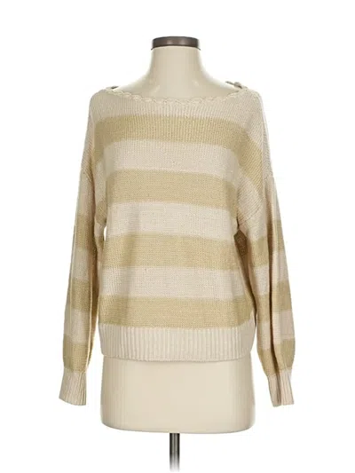 Pre-owned Ann Taylor Loft Pullover Sweater In Neutral