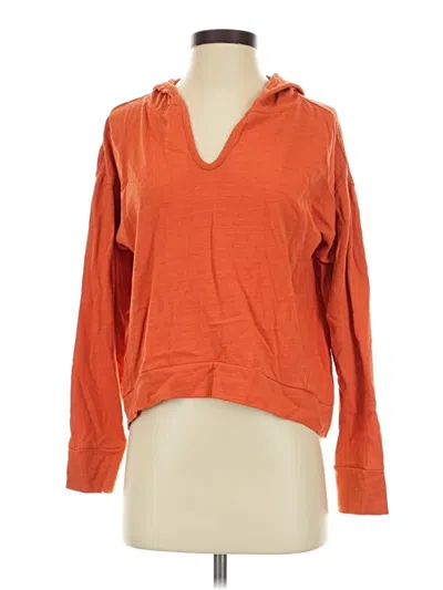 Pre-owned Ann Taylor Loft Pullover Sweater In Orange