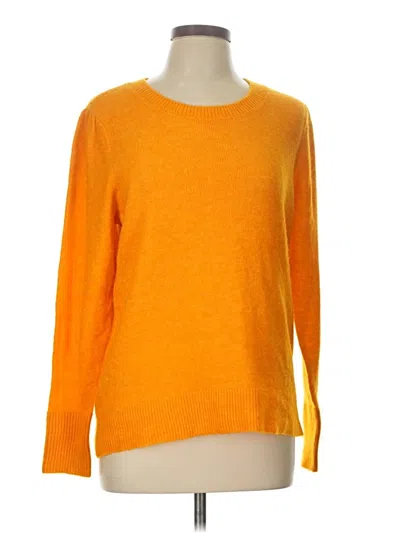 Pre-owned Ann Taylor Loft Pullover Sweater In Orange