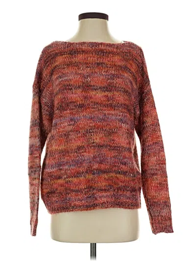 Pre-owned Ann Taylor Loft Pullover Sweater In Orange