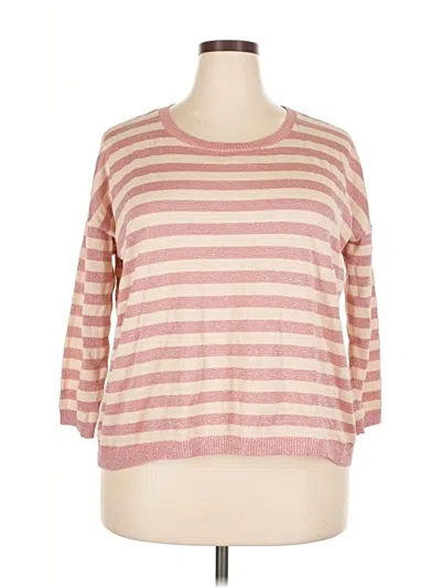 Pre-owned Ann Taylor Loft Pullover Sweater In Pink