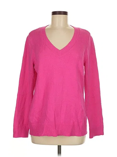 Pre-owned Ann Taylor Loft Pullover Sweater In Pink