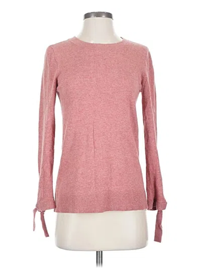 Pre-owned Ann Taylor Loft Pullover Sweater In Pink
