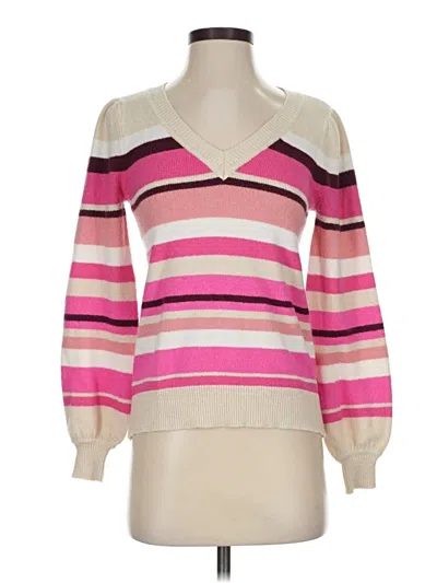 Pre-owned Ann Taylor Loft Pullover Sweater In Pink