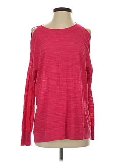 Pre-owned Ann Taylor Loft Pullover Sweater In Pink