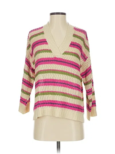 Pre-owned Ann Taylor Loft Pullover Sweater In Pink
