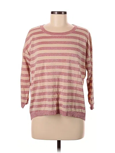 Pre-owned Ann Taylor Loft Pullover Sweater In Pink