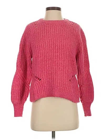 Pre-owned Ann Taylor Loft Pullover Sweater In Pink