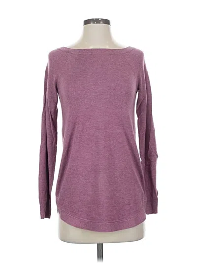 Pre-owned Ann Taylor Loft Pullover Sweater In Purple