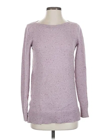 Pre-owned Ann Taylor Loft Pullover Sweater In Purple