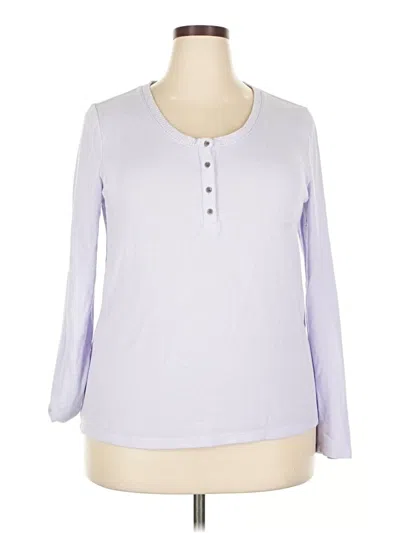Pre-owned Ann Taylor Loft Pullover Sweater In Purple
