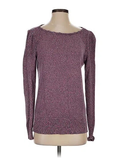 Pre-owned Ann Taylor Loft Pullover Sweater In Purple