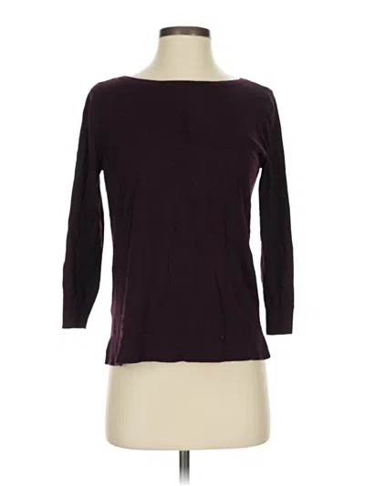 Pre-owned Ann Taylor Loft Pullover Sweater In Purple