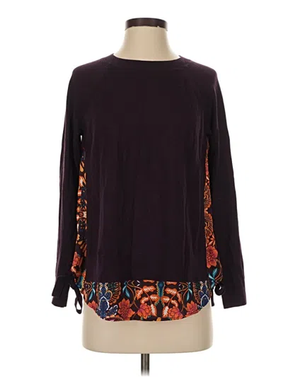 Pre-owned Ann Taylor Loft Pullover Sweater In Purple
