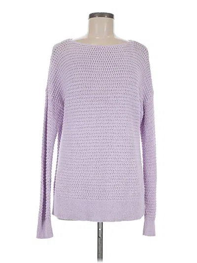 Pre-owned Ann Taylor Loft Pullover Sweater In Purple