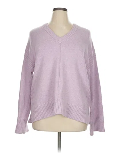 Pre-owned Ann Taylor Loft Pullover Sweater In Purple