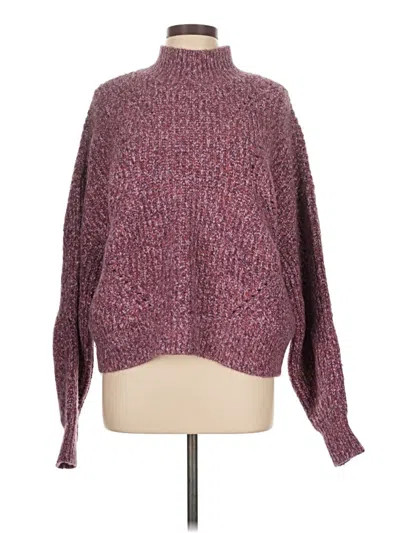 Ann Taylor Loft Pullover Sweater In Purple