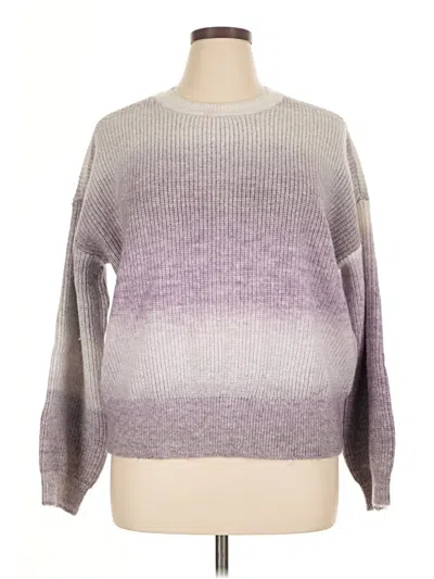 Pre-owned Ann Taylor Loft Pullover Sweater In Purple