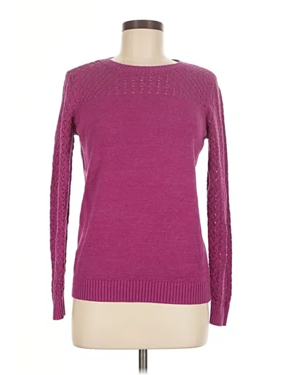 Pre-owned Ann Taylor Loft Pullover Sweater In Purple
