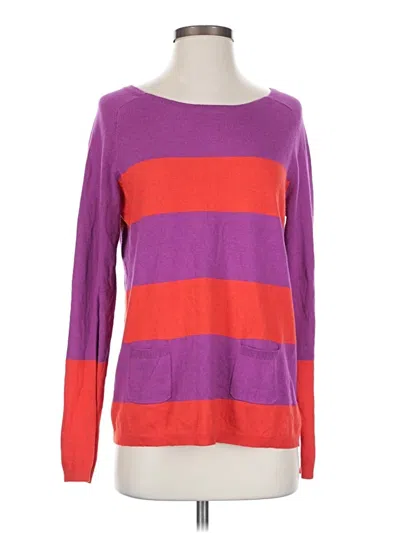 Pre-owned Ann Taylor Loft Pullover Sweater In Purple