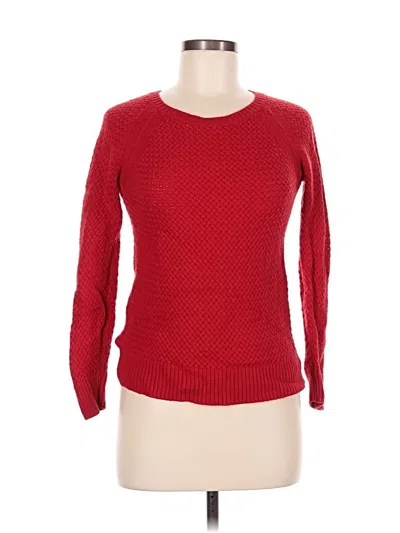 Pre-owned Ann Taylor Loft Pullover Sweater In Red
