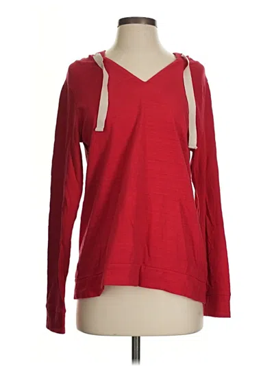 Pre-owned Ann Taylor Loft Pullover Sweater In Red