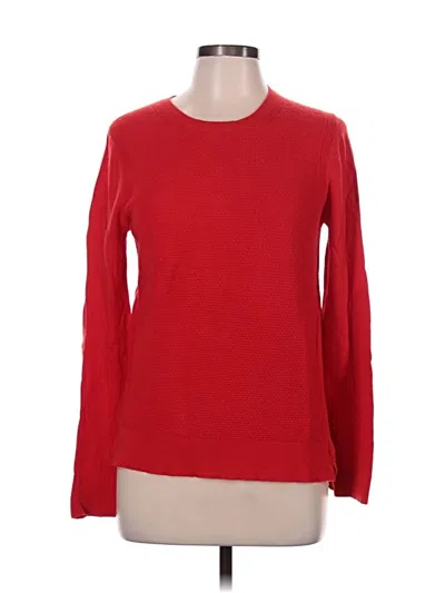 Pre-owned Ann Taylor Loft Pullover Sweater In Red