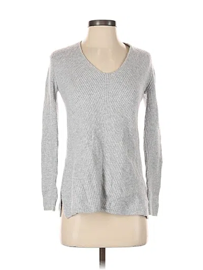 Pre-owned Ann Taylor Loft Pullover Sweater In Silver
