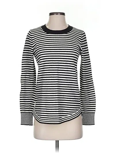 Pre-owned Ann Taylor Loft Pullover Sweater In Silver