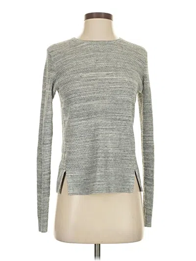 Pre-owned Ann Taylor Loft Pullover Sweater In Silver