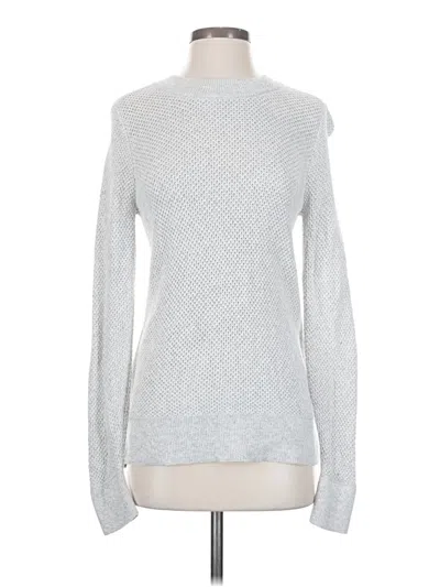 Pre-owned Ann Taylor Loft Pullover Sweater In Silver