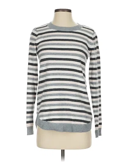 Pre-owned Ann Taylor Loft Pullover Sweater In Silver
