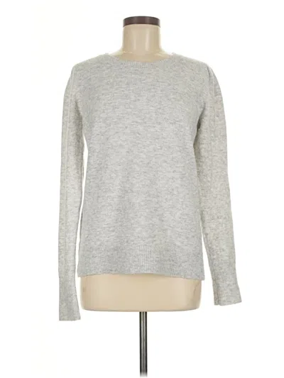 Pre-owned Ann Taylor Loft Pullover Sweater In Silver