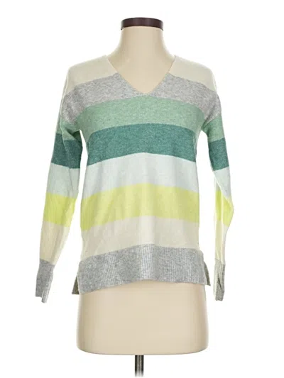 Pre-owned Ann Taylor Loft Pullover Sweater In Silver