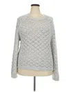 Ann Taylor Loft Pullover Sweater In Silver