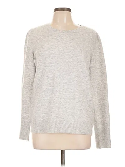 Pre-owned Ann Taylor Loft Pullover Sweater In Silver