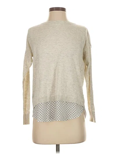 Pre-owned Ann Taylor Loft Pullover Sweater In Tan