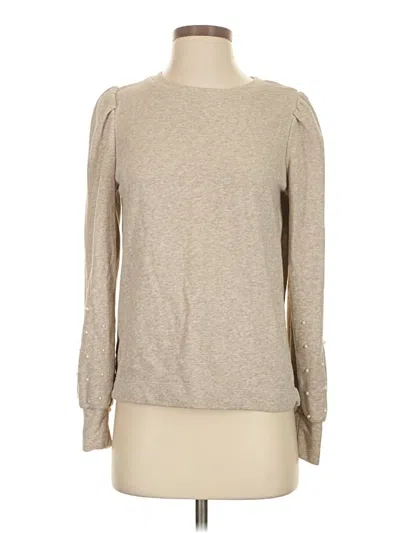 Pre-owned Ann Taylor Loft Pullover Sweater In Tan