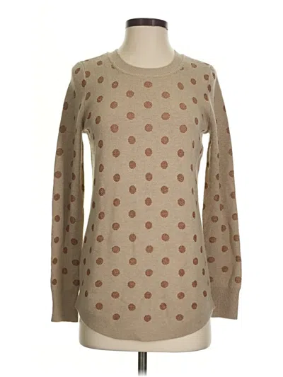Pre-owned Ann Taylor Loft Pullover Sweater In Tan