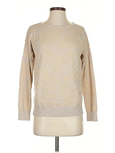 Pre-owned Ann Taylor Loft Pullover Sweater In Tan