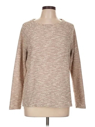 Pre-owned Ann Taylor Loft Pullover Sweater In Tan