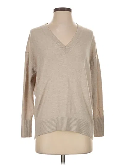 Pre-owned Ann Taylor Loft Pullover Sweater In Tan